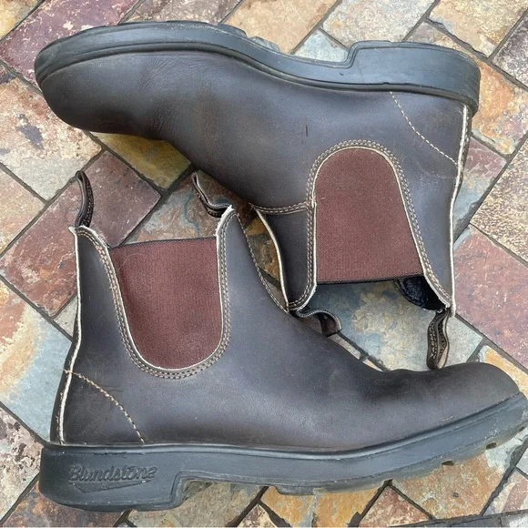 Blundstone #500 Pre-Loved Original Chelsea boot. Stout Brown - Picture 5 of 12